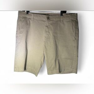 Zara Men's Khaki Flat Front Shorts